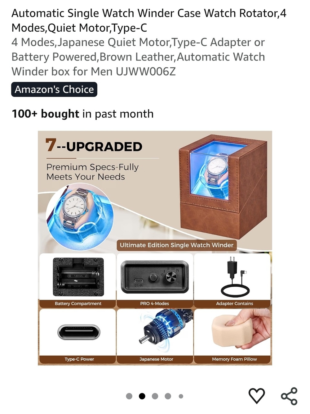 Automatic Watch Winder (FACTORY SEALED) - Picture 2 of 13